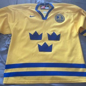 Vintage Nike Team Sweden IIHF/Olympic Hockey Jersey